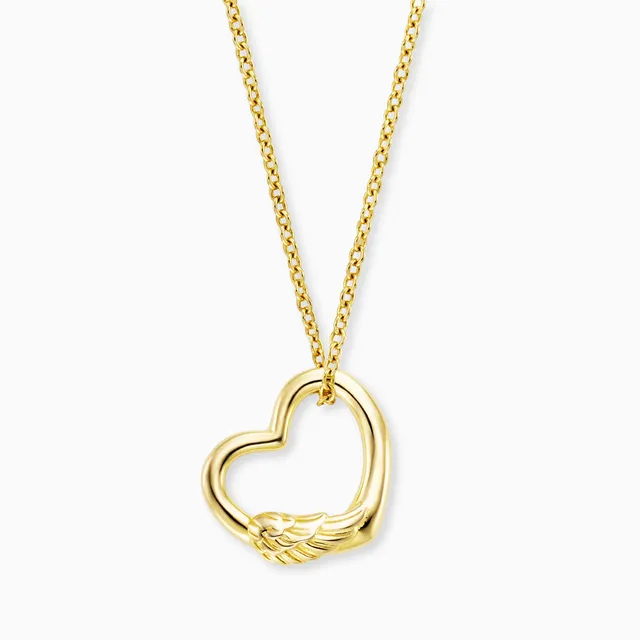 Engelsrufer With Love Gold Collana Argento Cuore con Ali