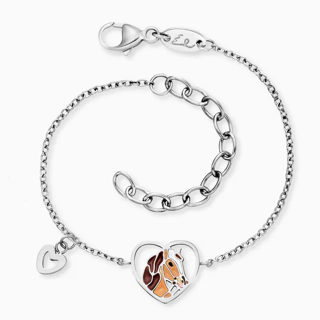 Engelsrufer Kinder Bracciale Cavallo Acciaio Smalto