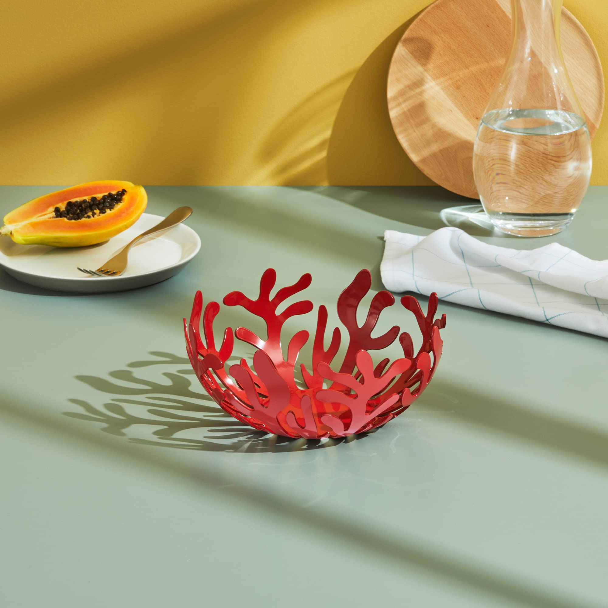 Alessi Mediterraneo ESI01/21 Fruttiera Acciaio Rossa