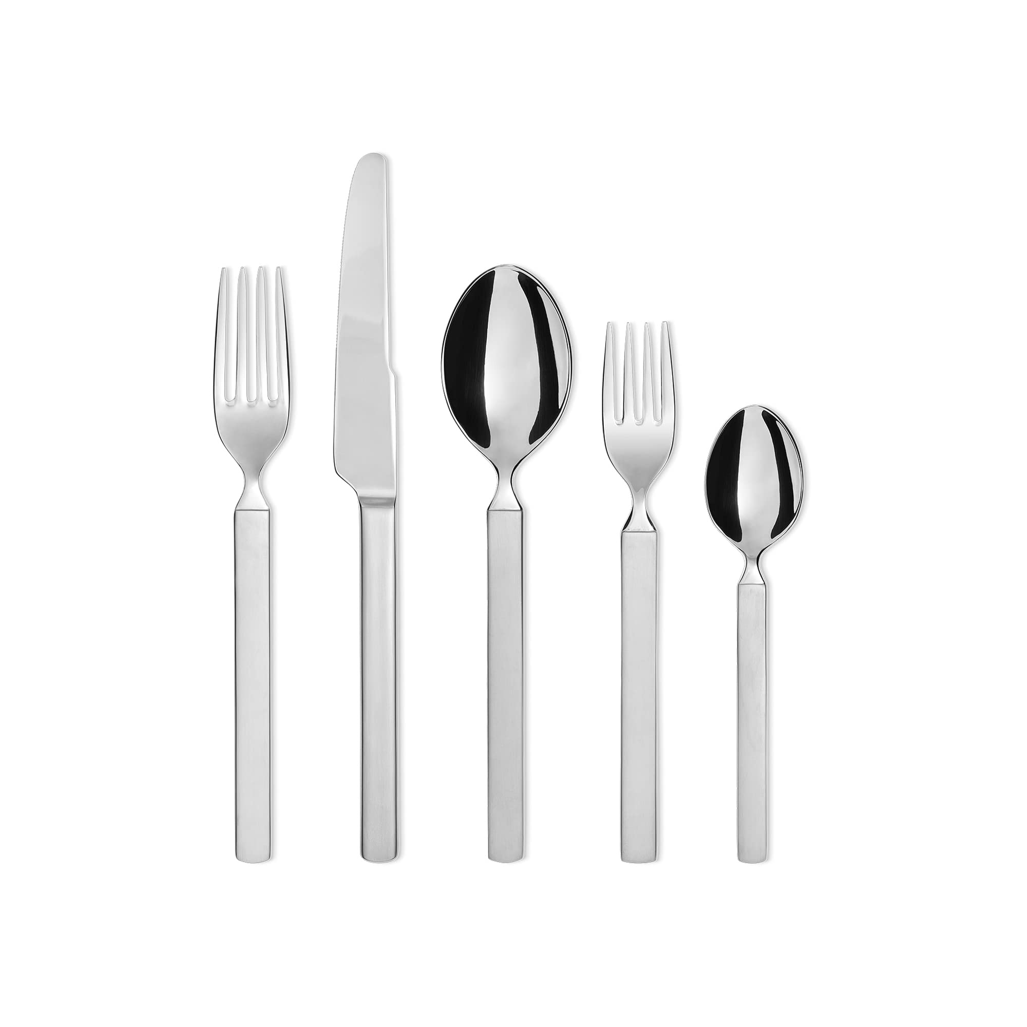 Alessi Dry 4180/1 cucchiaio tavola acciaio set 6 pezzi 19 cm