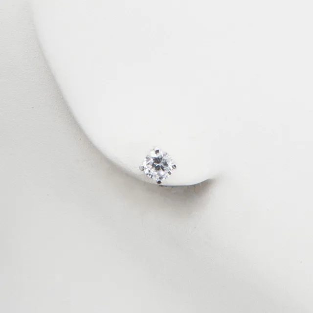 Chic Ad Hoc Orecchino Punto Luce Argento Zircone 6 mm