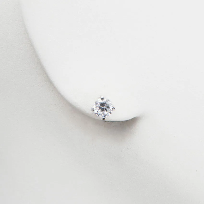 Chic Ad Hoc Orecchino Punto Luce Argento Zircone 6 mm