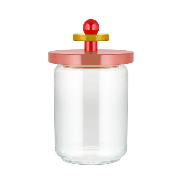 Alessi ES16/100 2 Mr Sottsass barattolo vetro rosa 12 cm