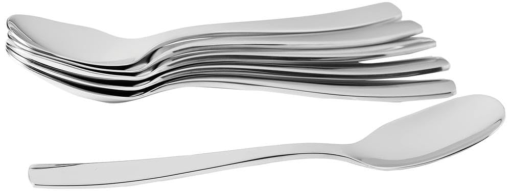 Alessi KnifeForkSpoon Cucchiaio Dessert 18/10 Set 6