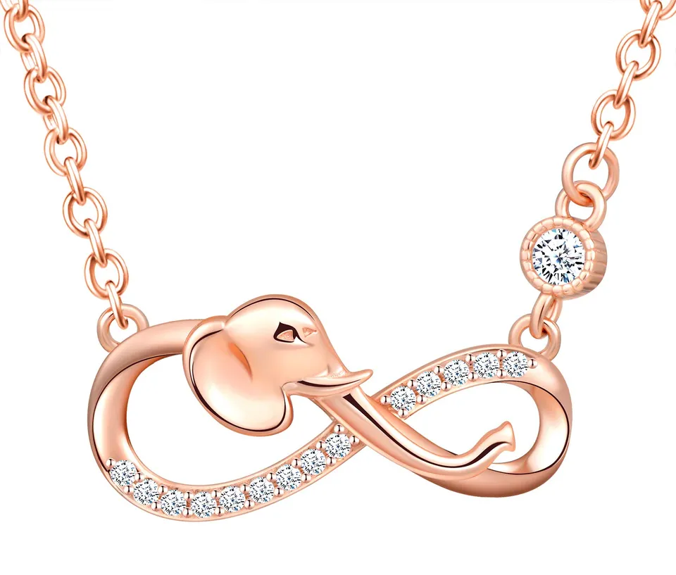 INFINIONLY Fashion Necklaces collana argento 925 fiore perla