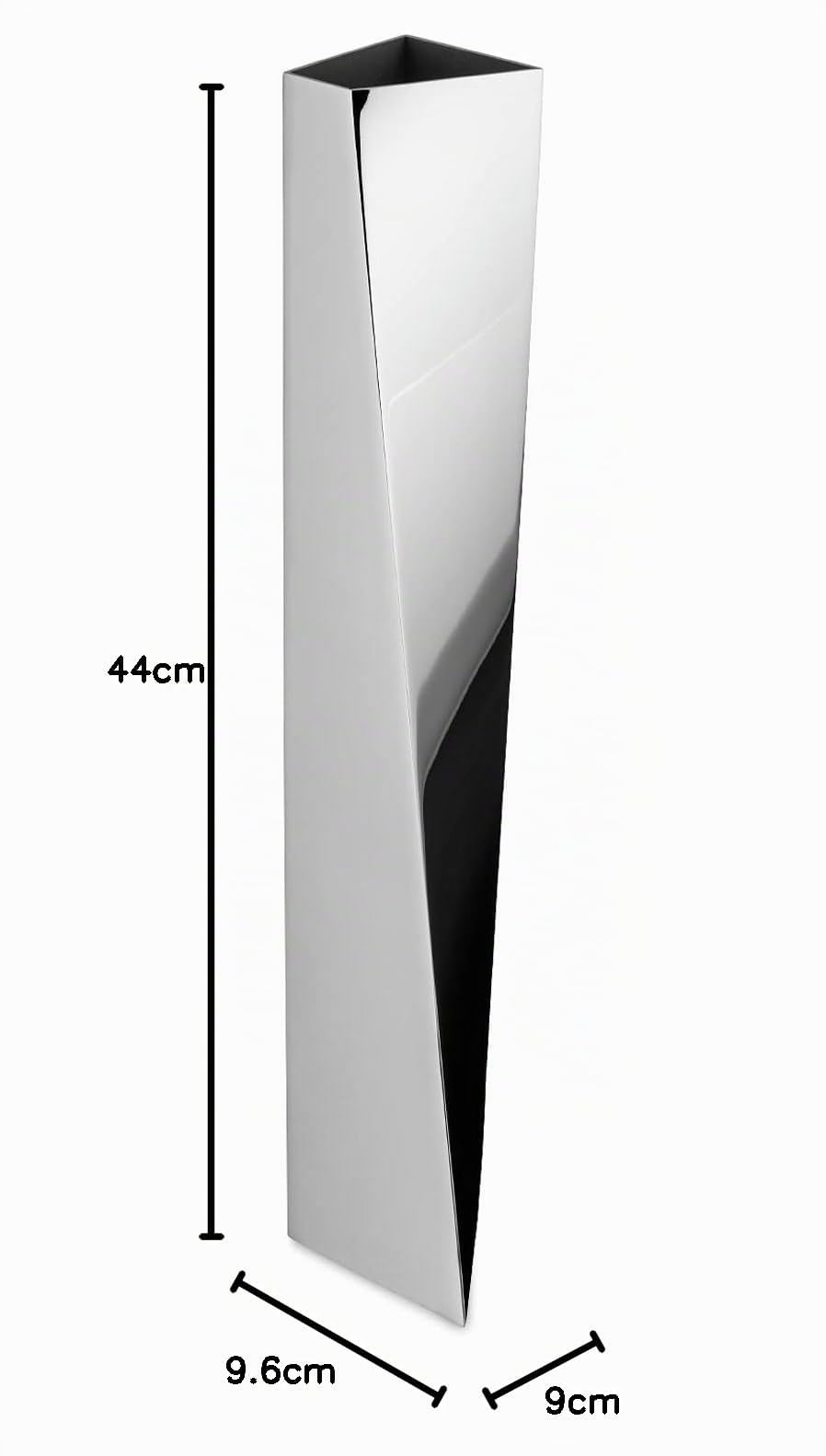 Alessi Crevasse ZH01 Vaso Fiori Acciaio 42 cm