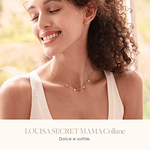 LOUISA SECRET Maman bracciale argento 925 verde zirconi
