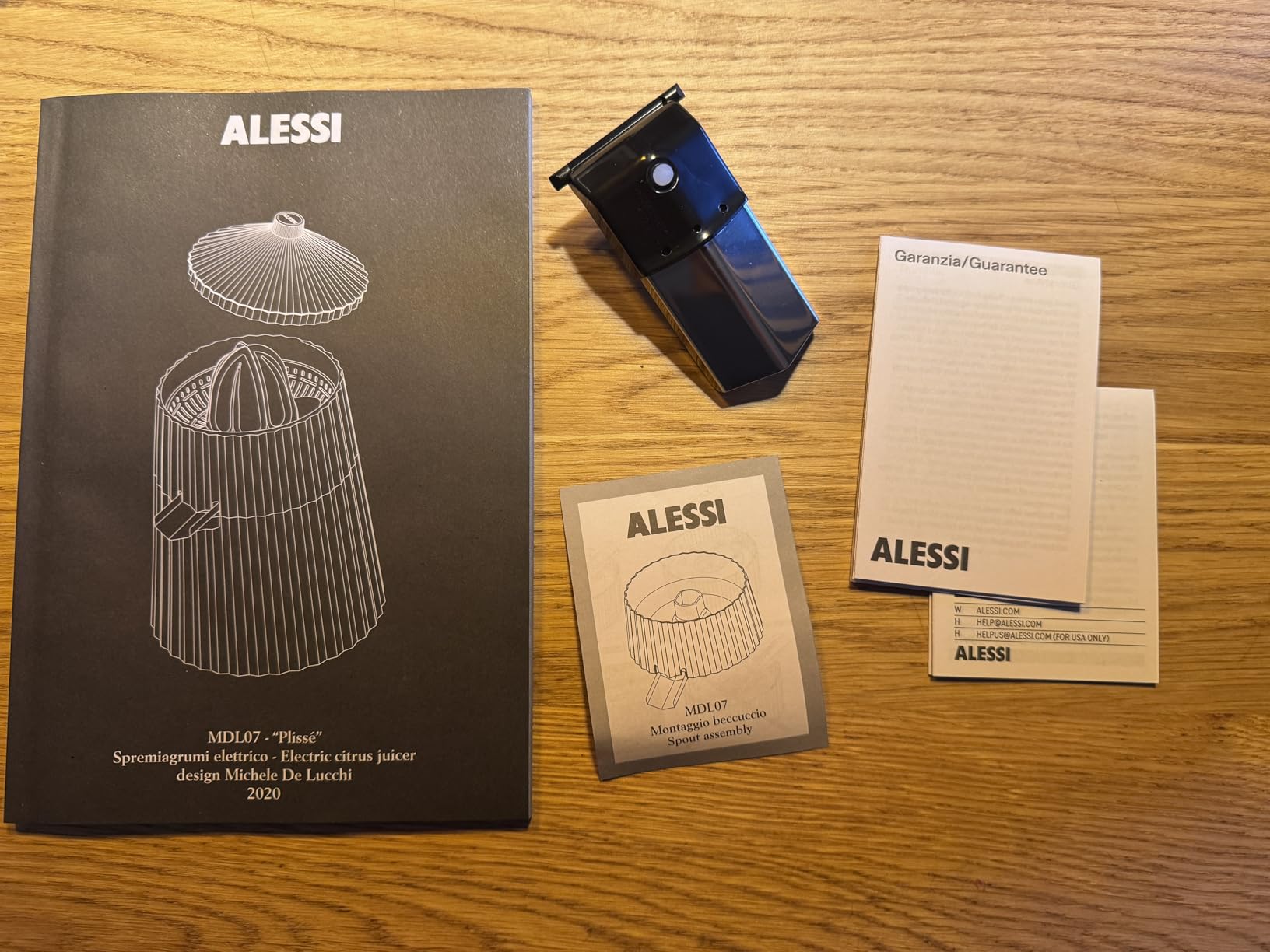 Alessi Plissé MDL07 W Spremiagrumi Elettrico Bianco