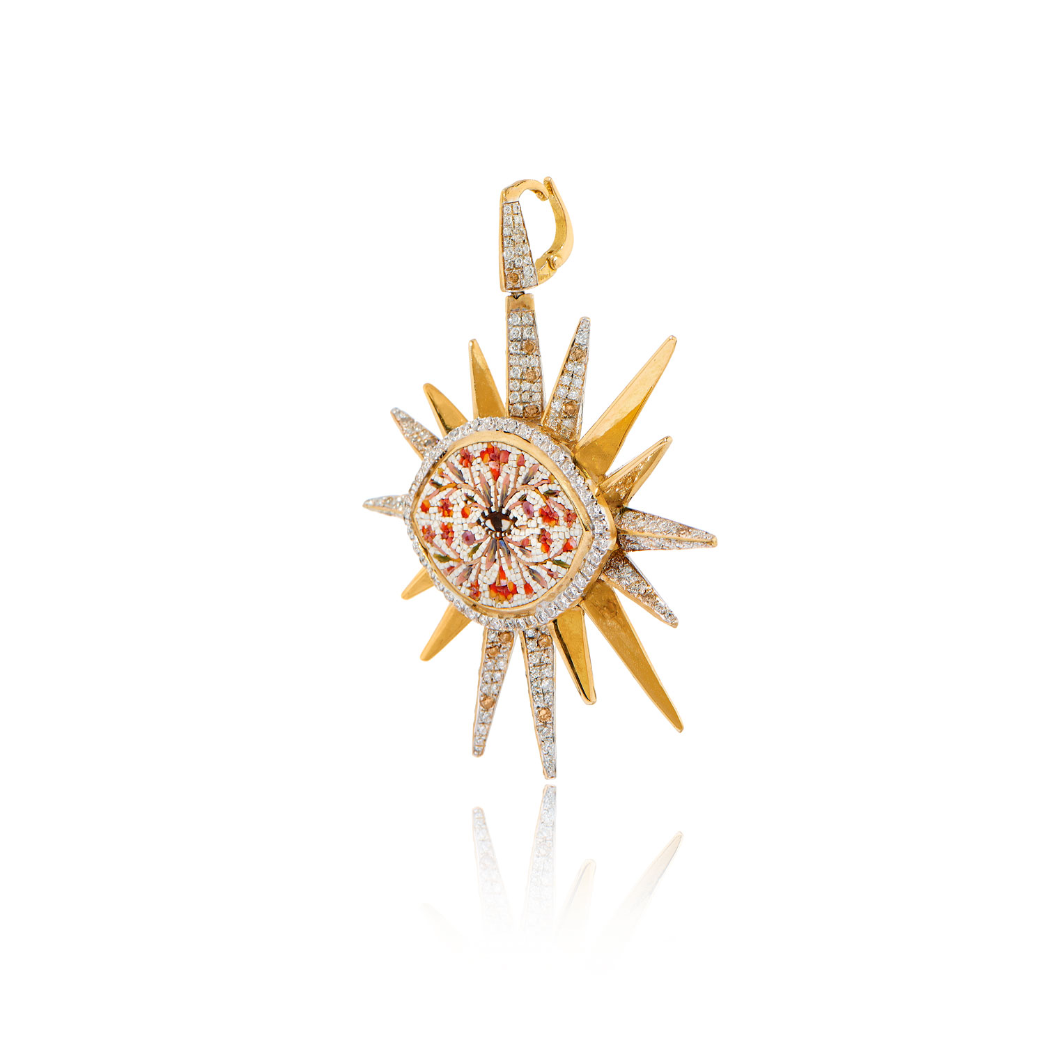 Le Sibille Lightray Pendant pendente oro diamanti 0,63kt