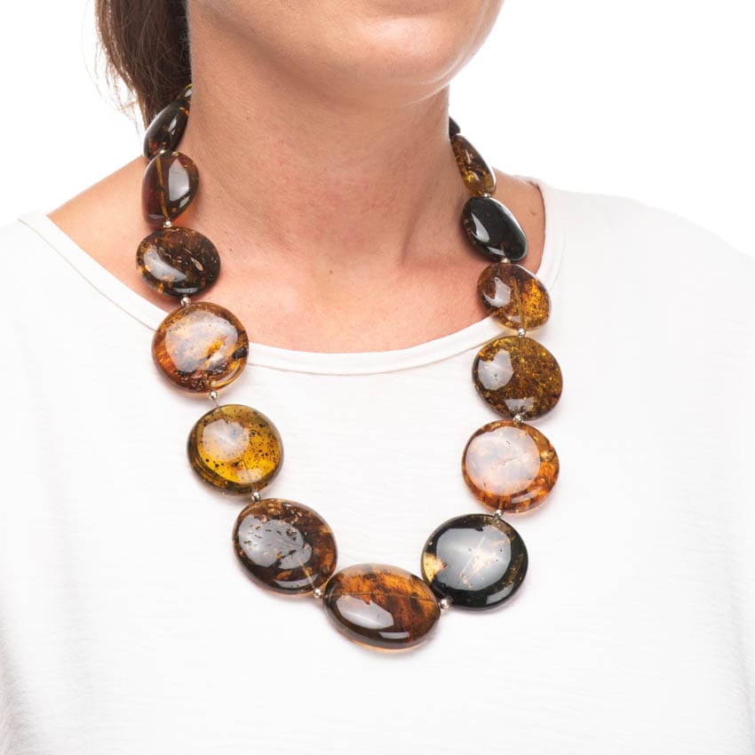 Chic Ad Hoc Collane girocollo ambra cognac collana