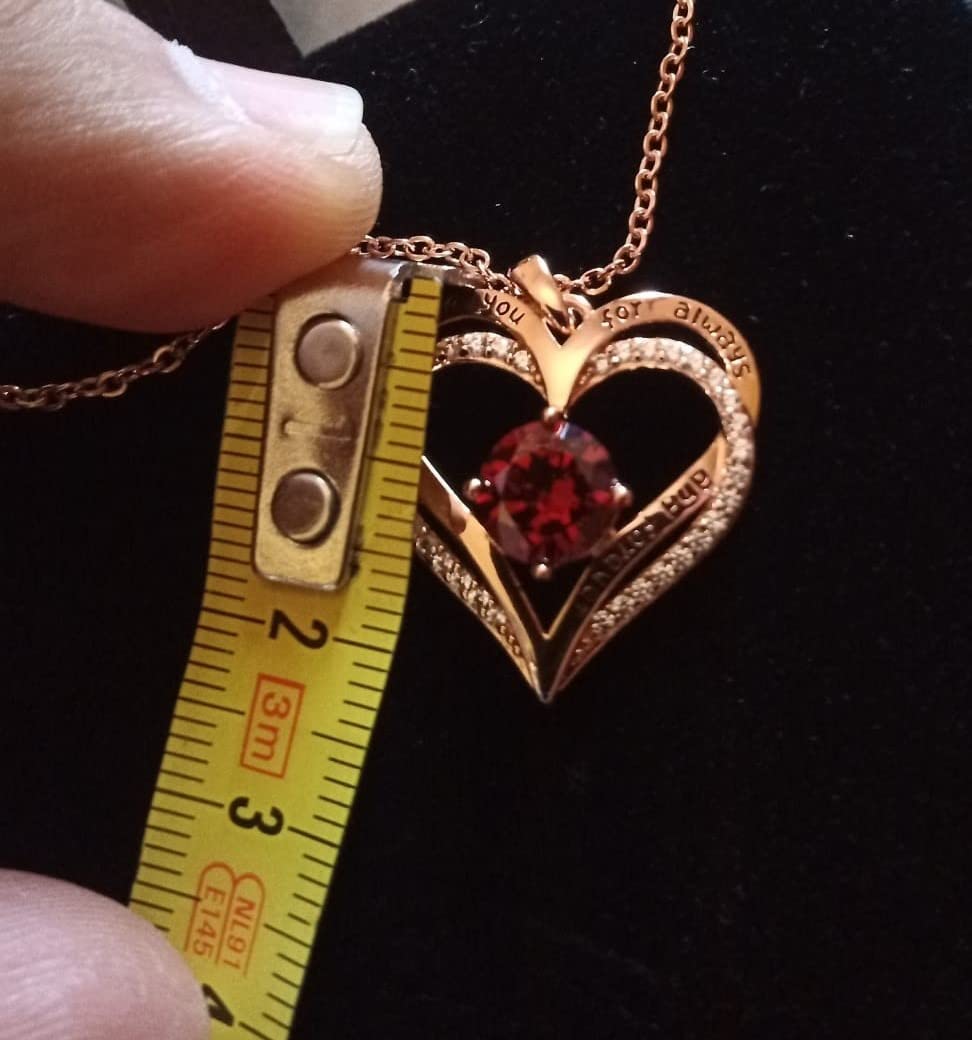 LOUISA SECRET Forever Love Heart collana cuore argento oro rosa mamma