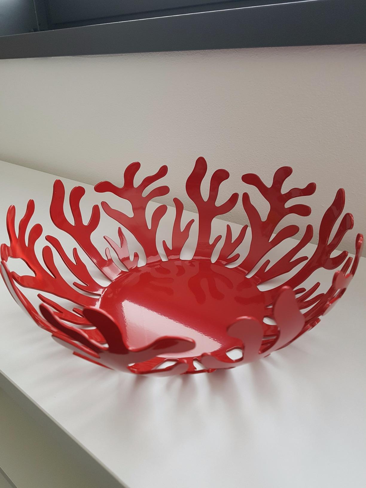 Alessi Mediterraneo ESI01/29 fruttiera rossa 29 cm