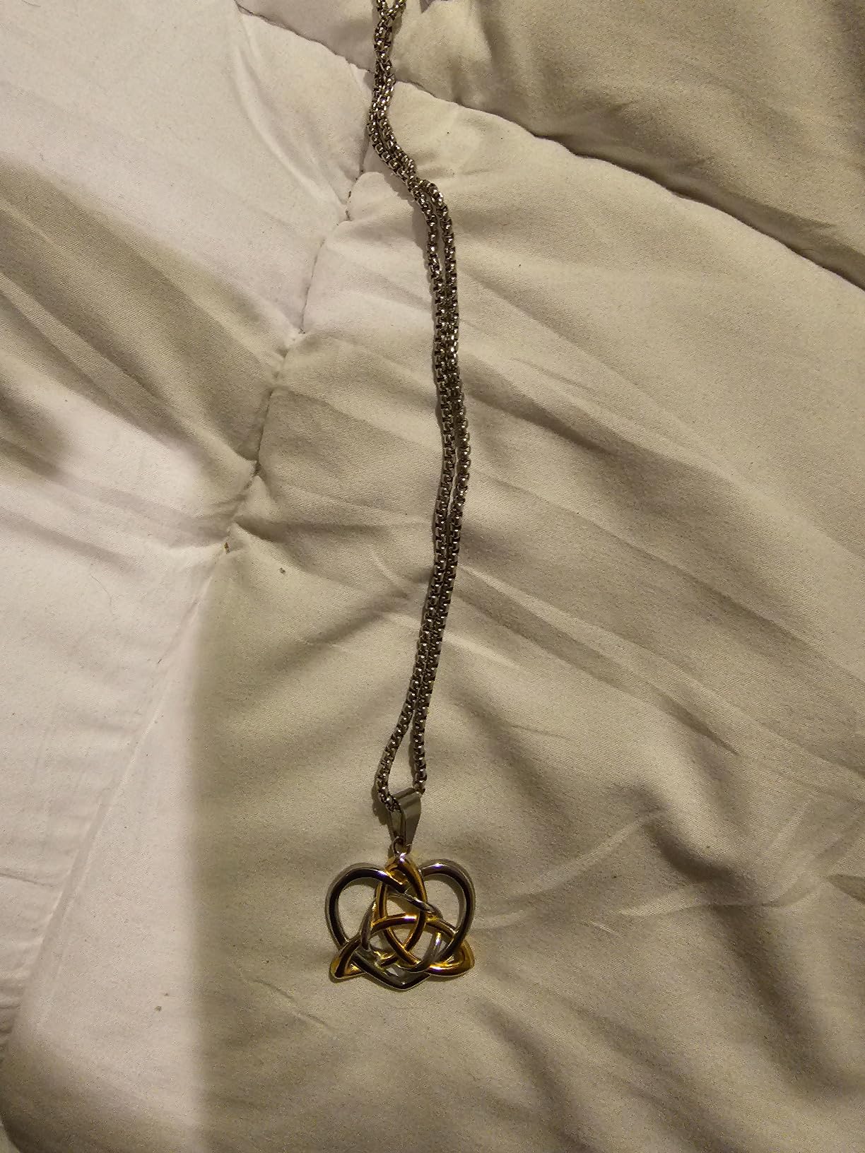 EUEAVAN Necklaces collana nodo celtico cuore oro