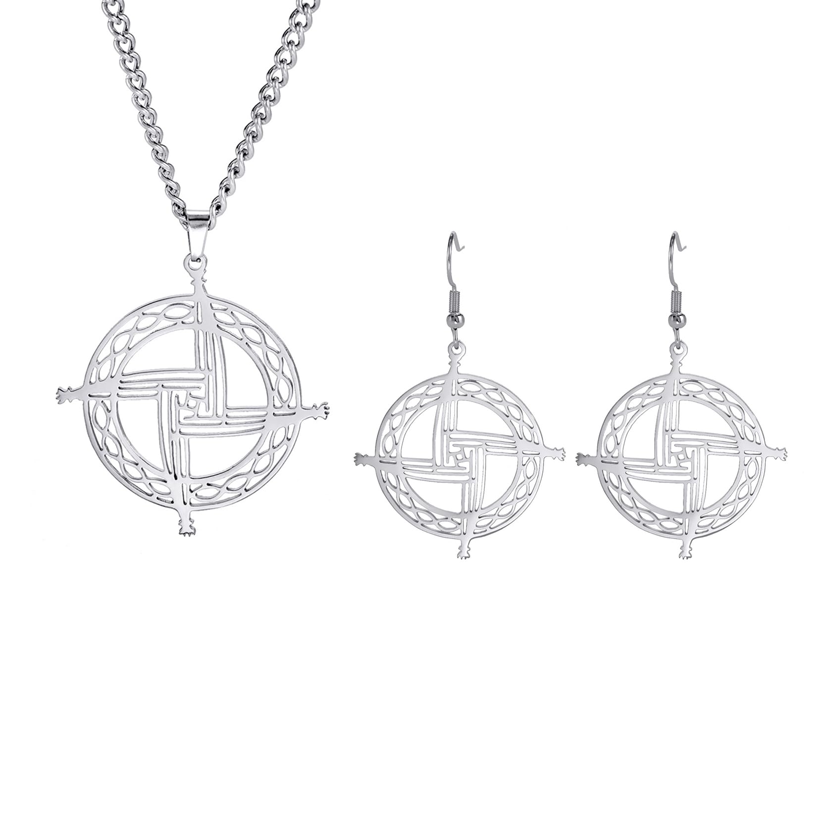 Eueavan Croce Santa Brigida collana argento celtica