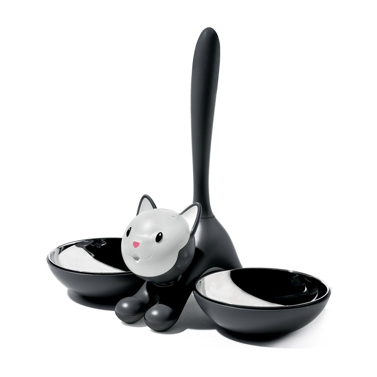 Alessi AMMI09 B Tigrito Ciotola Animali Nero Acciaio