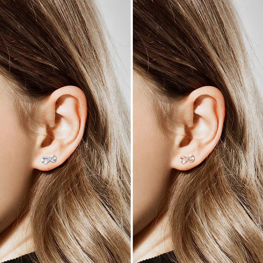 INFINIONLY Fashion Earrings orecchini argento 925 multicolor