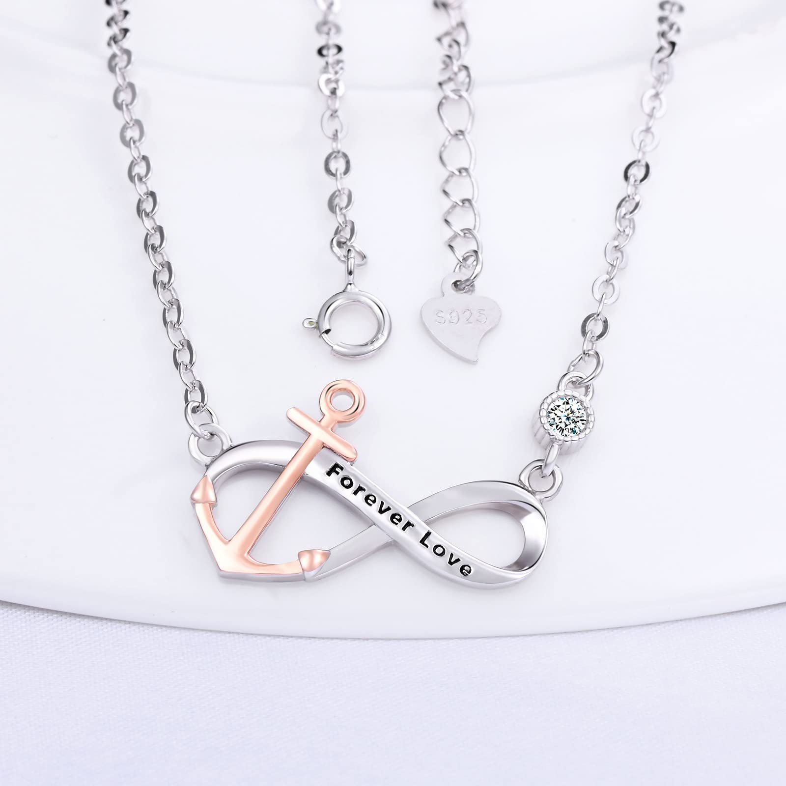 INFINIONLY Fashion Collana infinito bicolore argento 925
