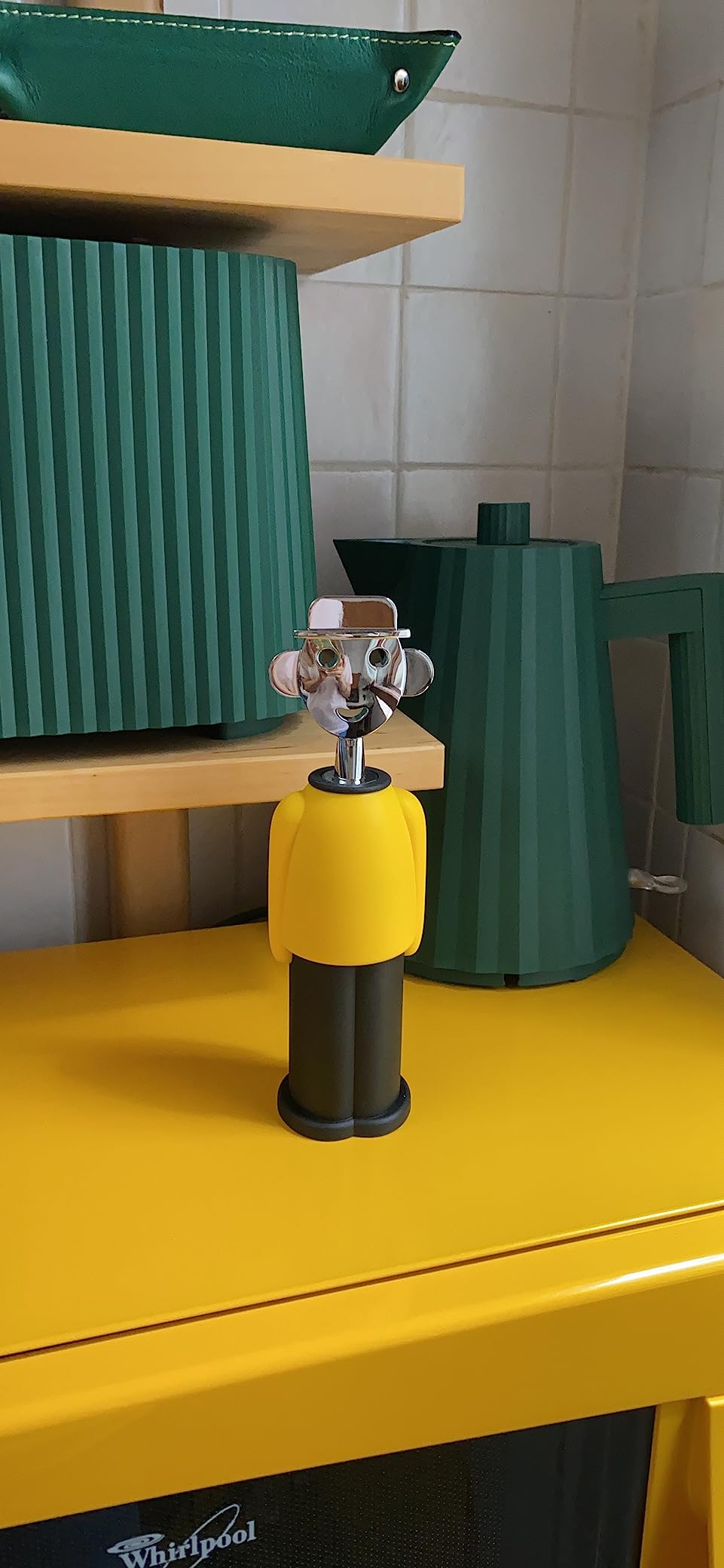 Alessi Alessandro M. AM23 cavatappi giallo e nero