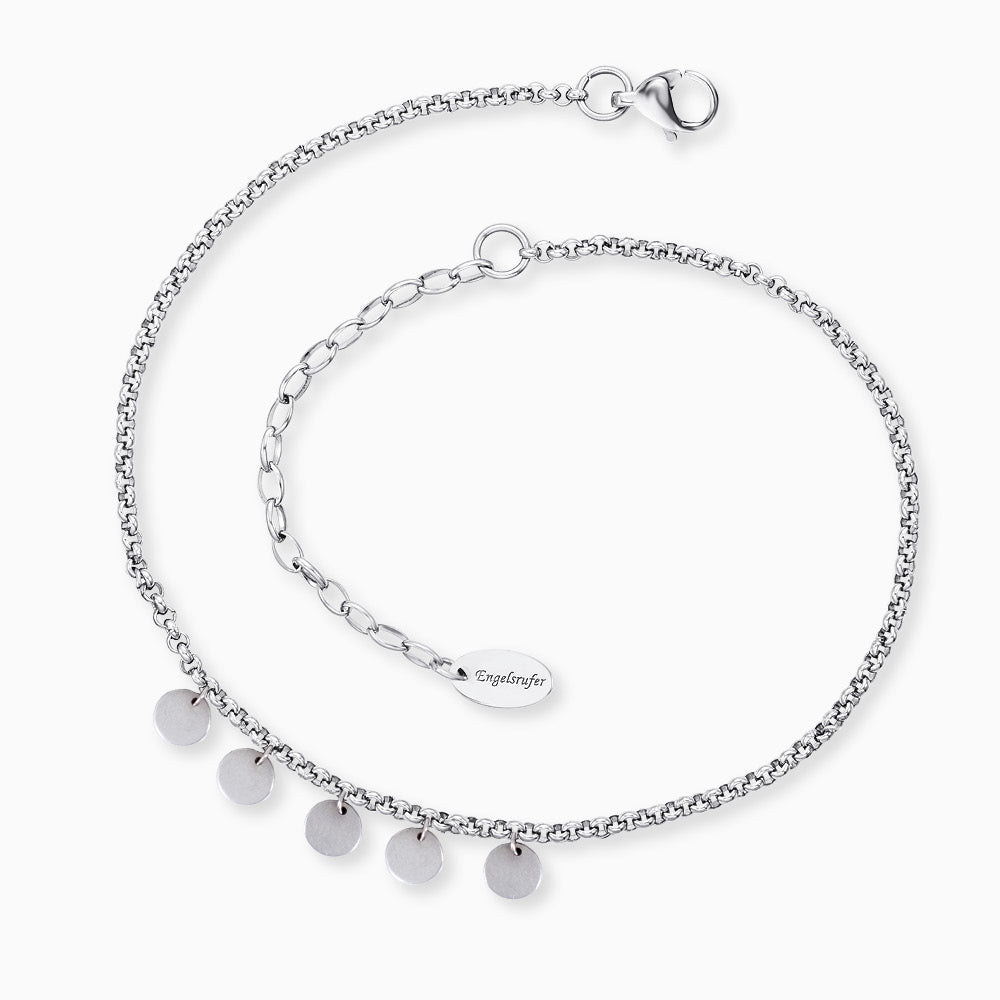 Engelsrufer Fußketten Luna cavigliera acciaio 22-27 cm
