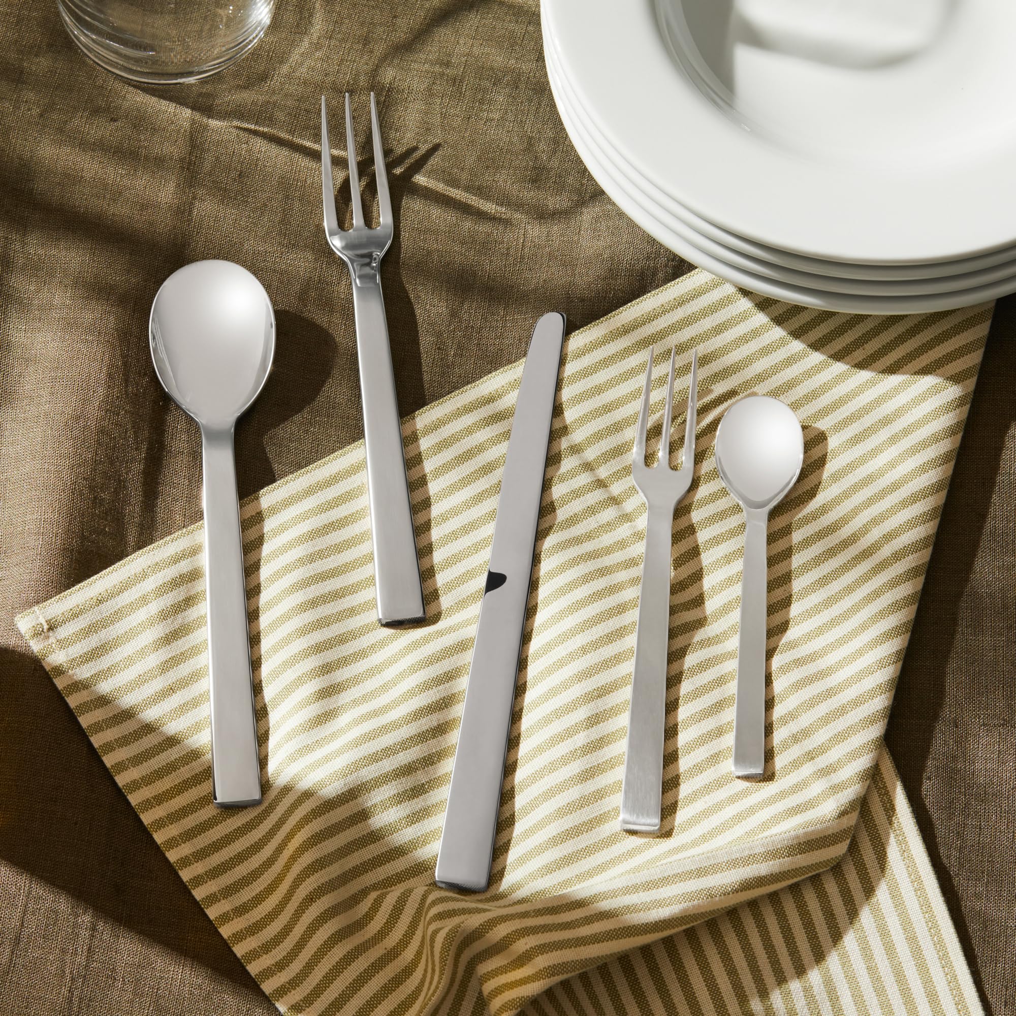 Alessi DC05S5 Santiago set posate acciaio 5 pezzi lucido