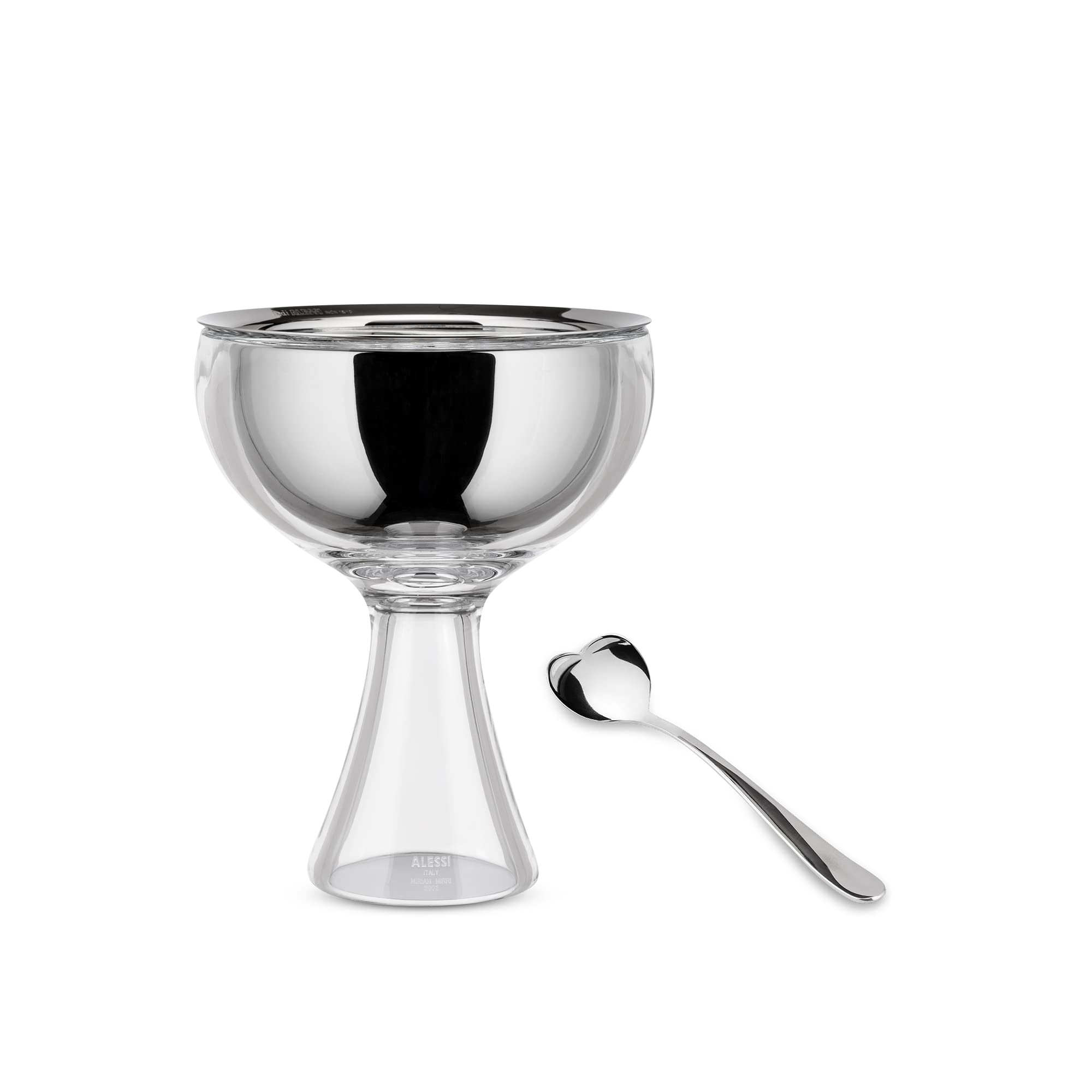 Alessi Big Love AMMI01S AZ coppa gelato blu con cucchiaino