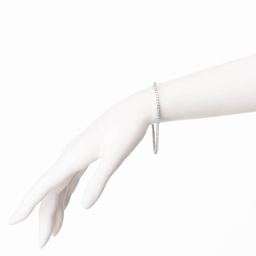 Chic Ad Hoc Bracciali Tennis Classico 4 Griffe Bracciale Taglia S