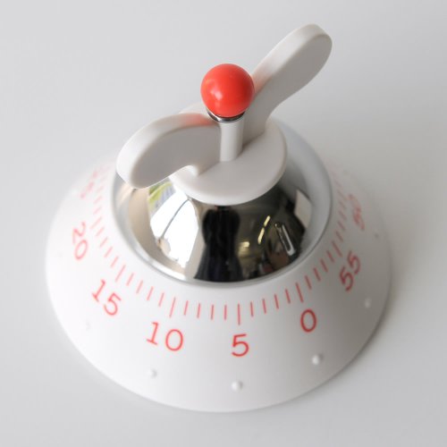 Alessi A09 W contaminuti meccanico bianco 60 minuti resina