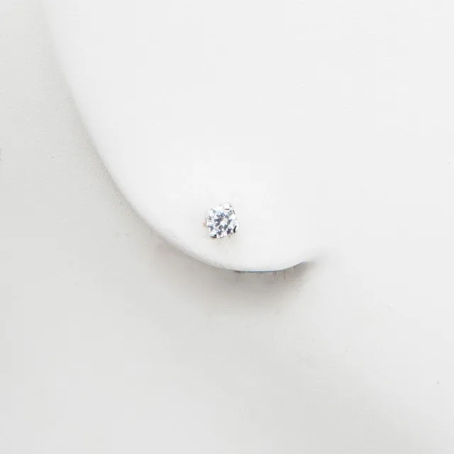 Chic Ad Hoc Orecchini punto luce zircone 4mm oro