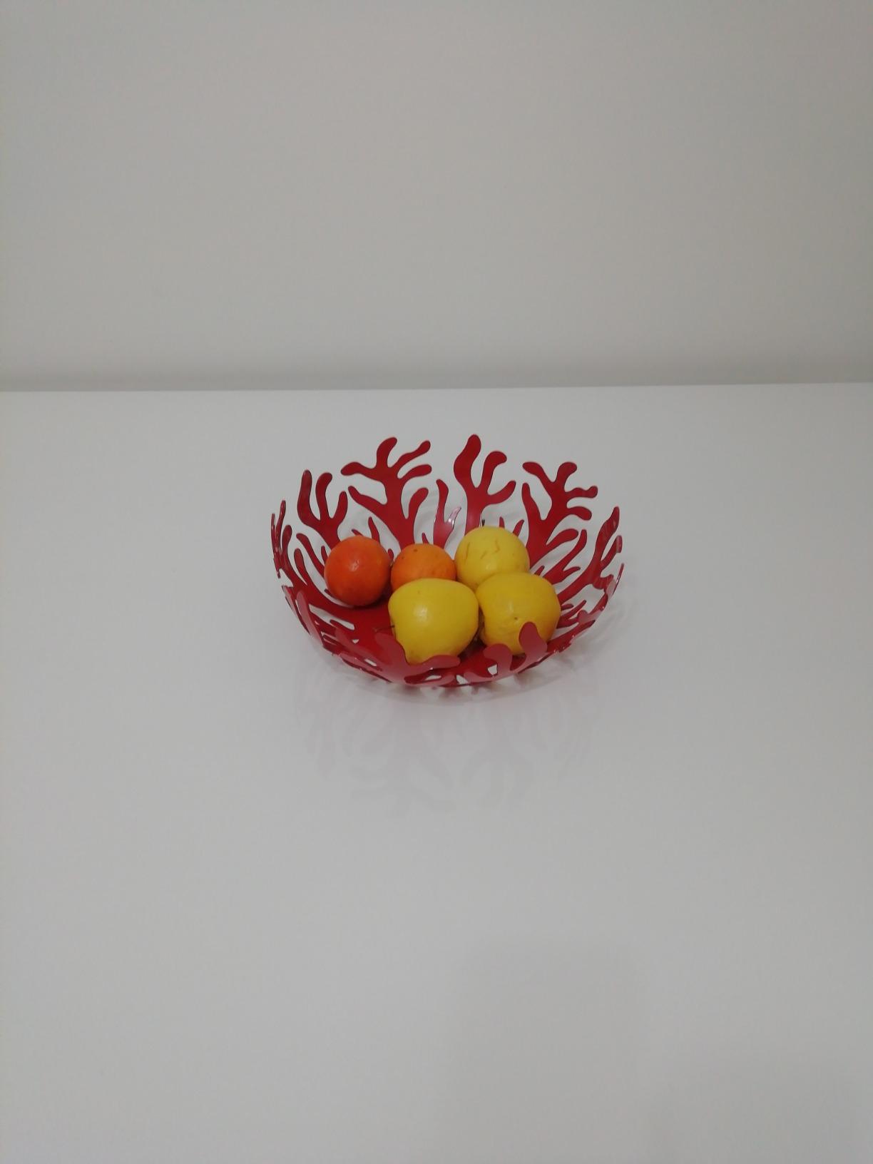 Alessi Mediterraneo ESI01/29 fruttiera rossa 29 cm