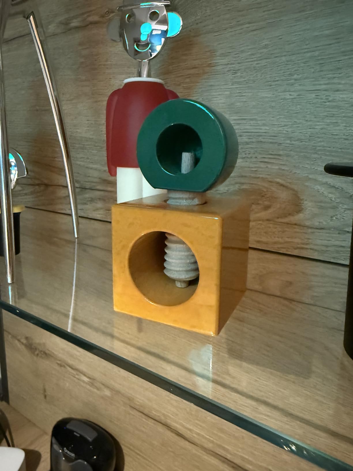 Alessi Twergi ES20 1 schiaccianoci legno giallo verde