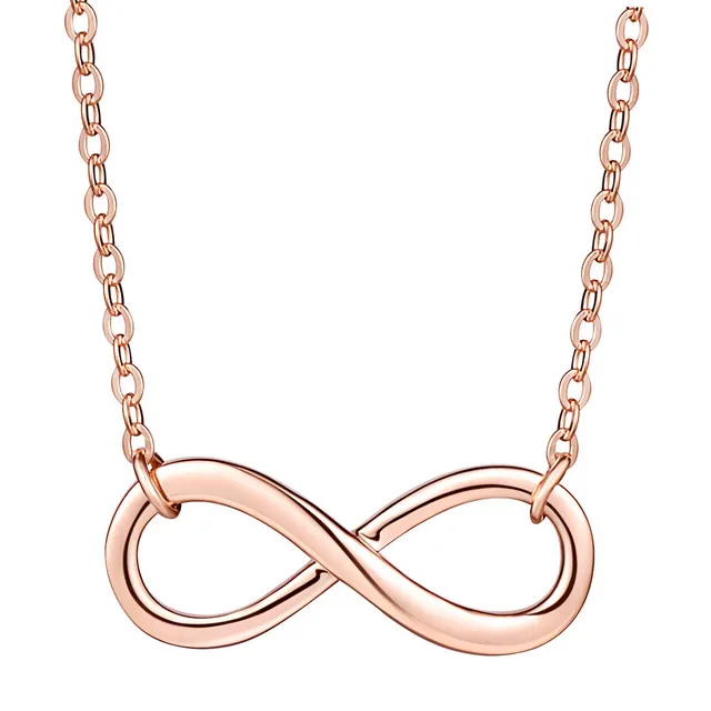 Infinionly Fashion Collana Infinito Argento 925 Oro Rosa