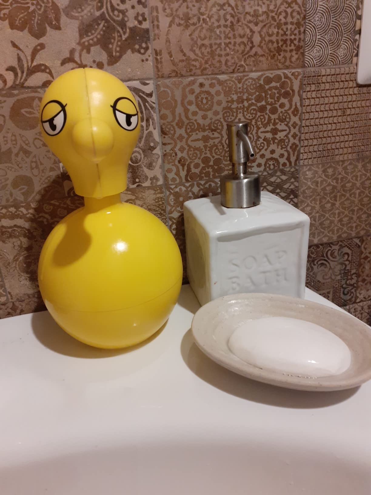 Alessi AMGI01 dosatore sapone giallo resina ricaricabile