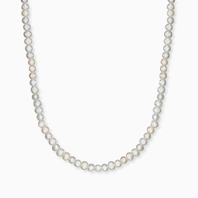 Engelsrufer Ketten Collana Perle Acqua Dolce Argento 40cm