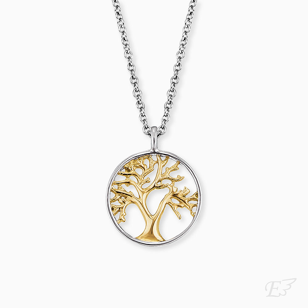 Engelsrufer Lebensbaum Bicolor collana argento 925 albero vita