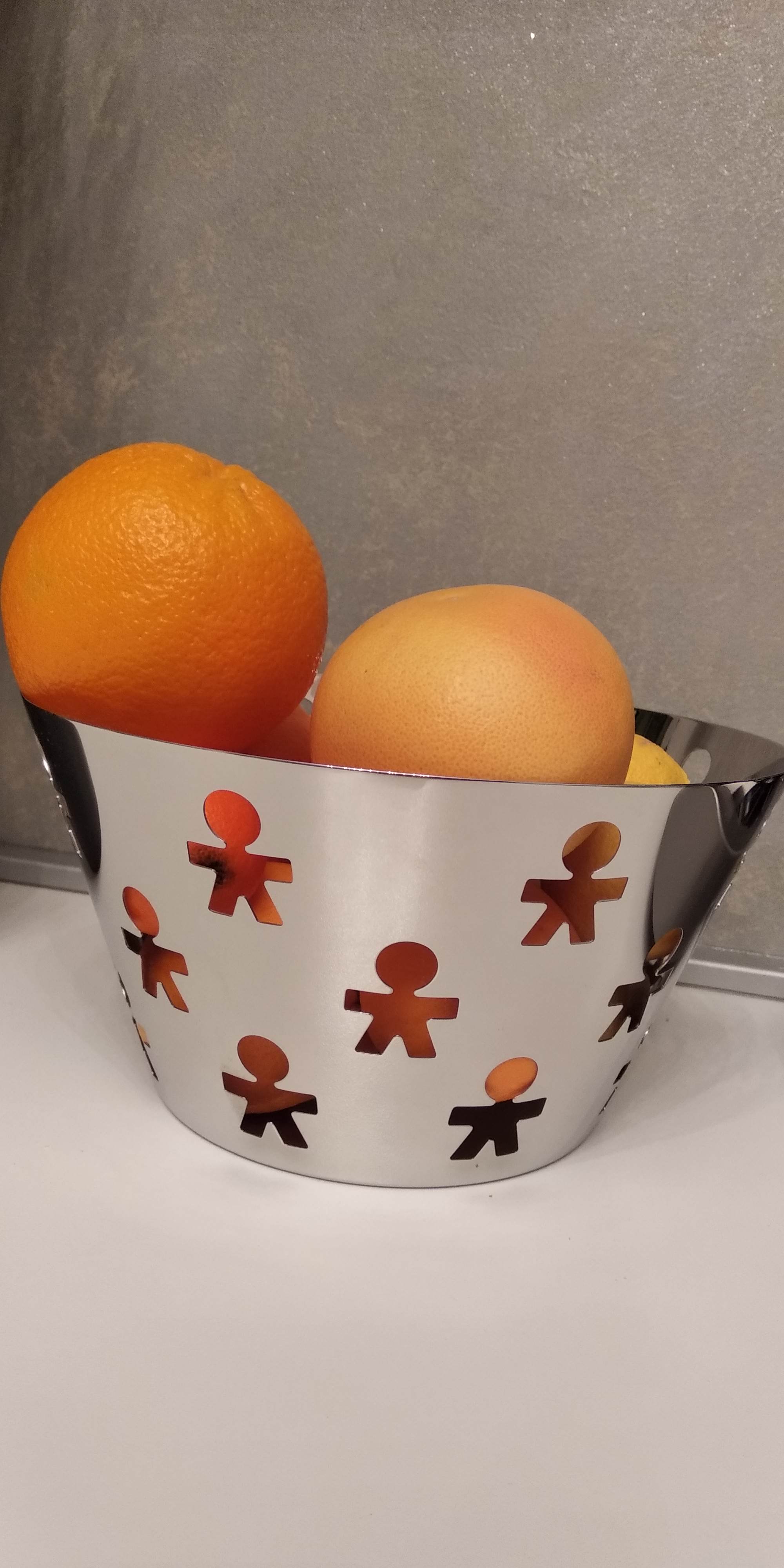 Alessi Girotondo AKK05 Fruttiera Acciaio Lucido 23 cm