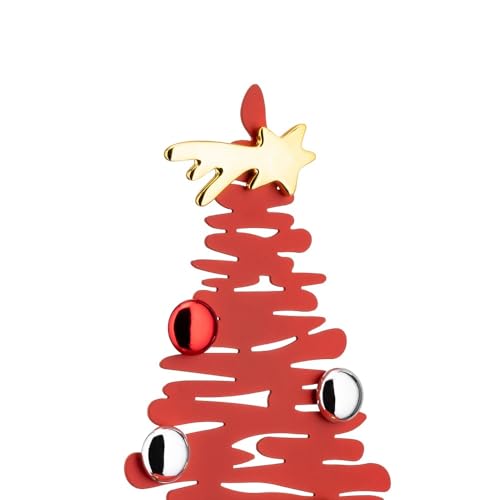 Alessi Bark BM06/30 R Albero Natale Acciaio Rosso 70 cm