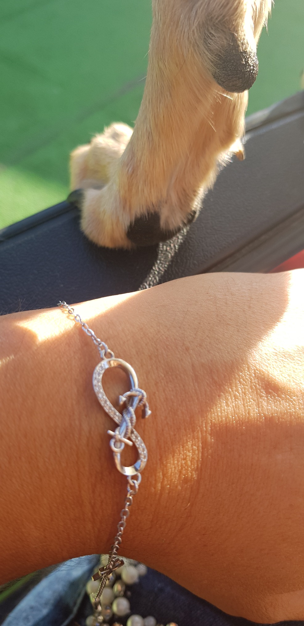 INFINIONLY bracciale infinito argento 925 stella zircone