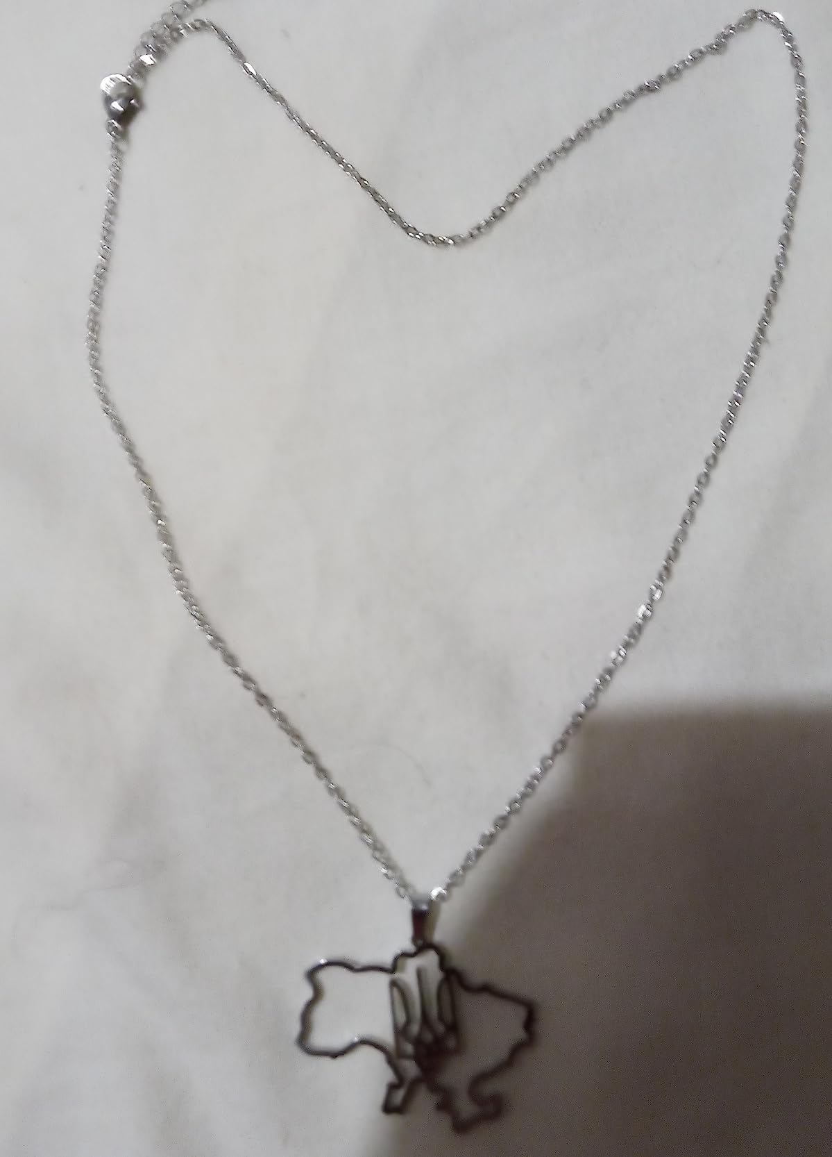 EUEAVAN mappa Ucraina collana acciaio silver3 patriottica