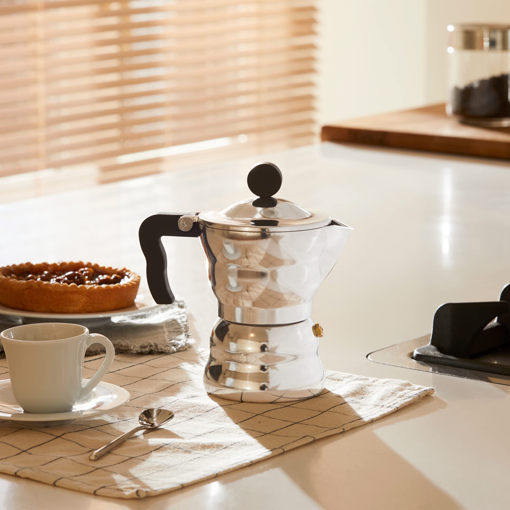 Alessi Moka AAM33/3 Caffettiera 3 Tazze Alluminio