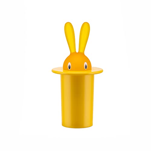 Alessi Magic Bunny ASG16 B Portastuzzicadenti Resina Nero 14 cm
