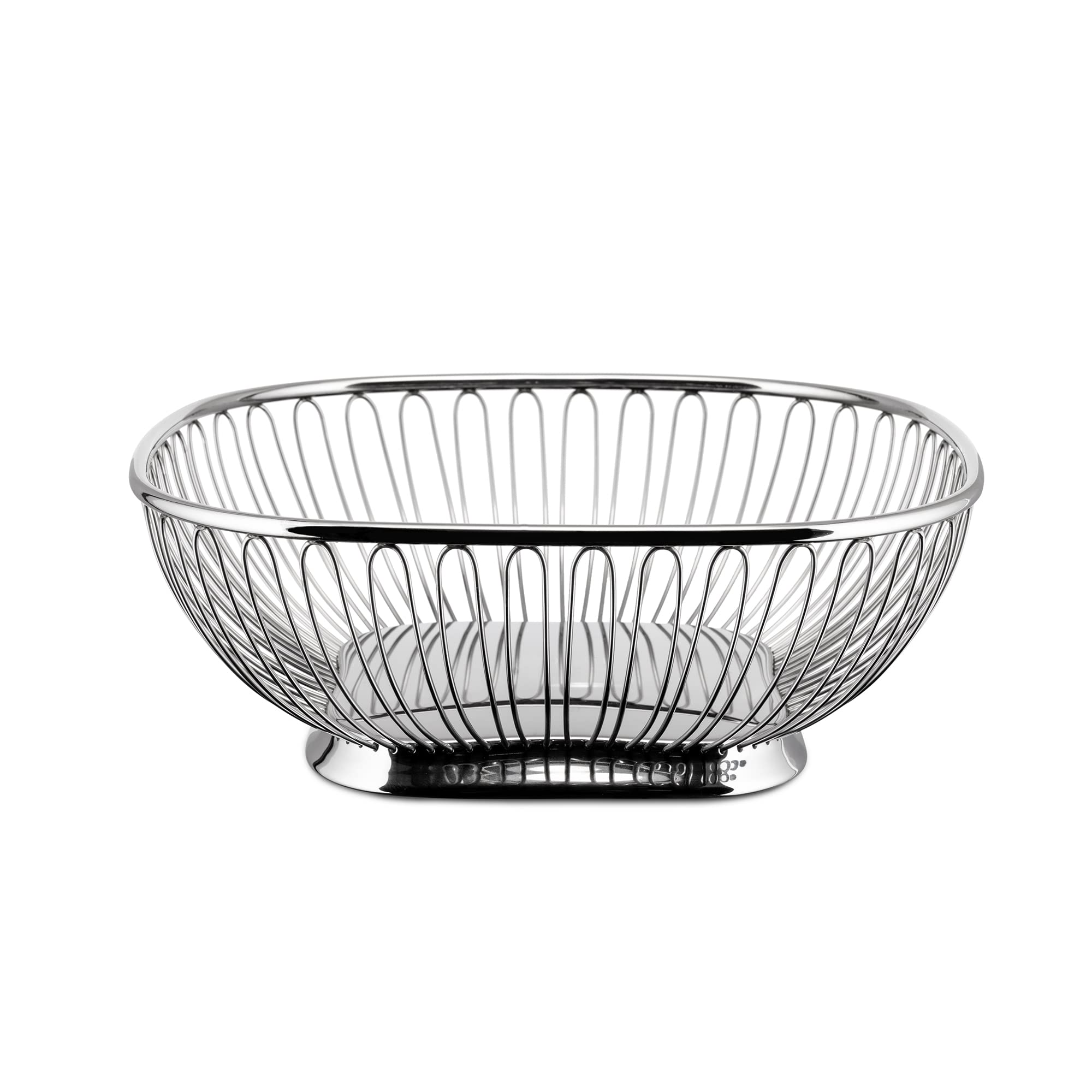 Alessi 845 Cestino Filo Acciaio Quadrato 23x23 cm