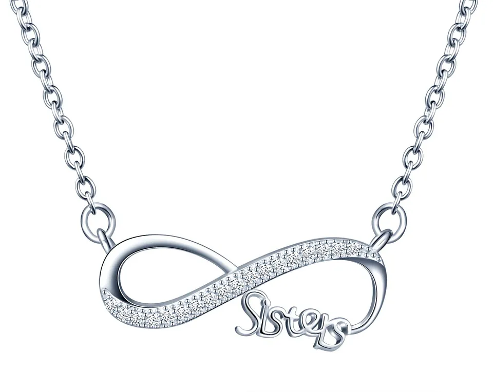 Infinionly Fashion parure argento 925 collana bracciali infinito