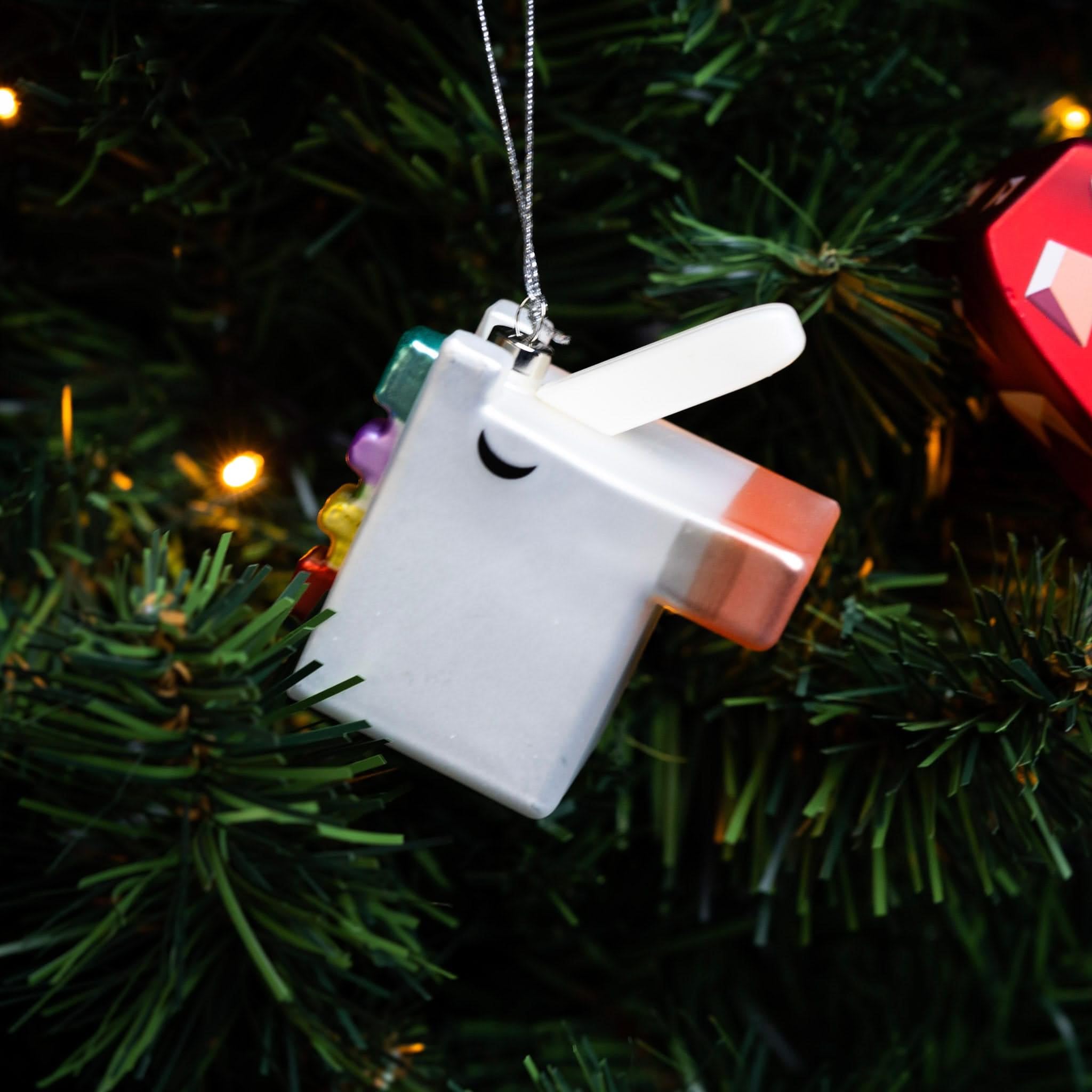 Alessi Cubicorno GJ02 11 Decorazione Natale Unicorno Vetro