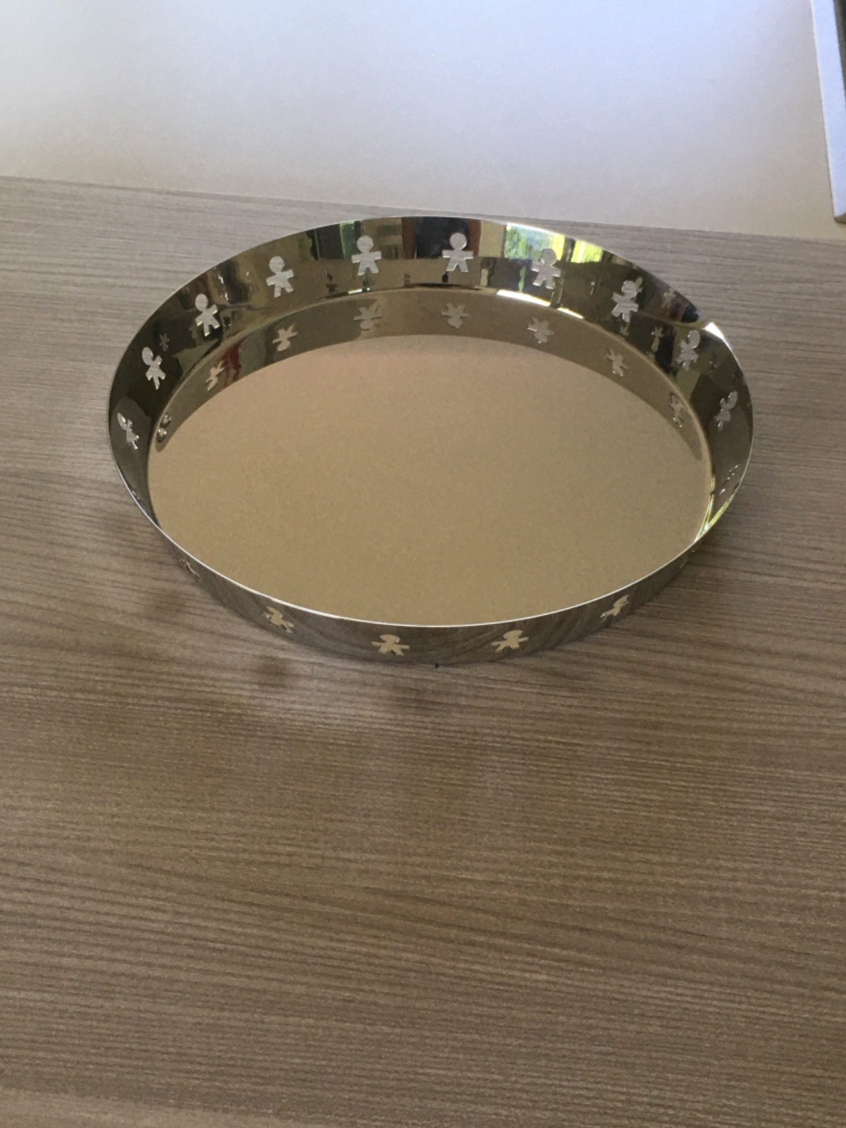 Alessi Mini Girotondo AKK78 Vassoio Rotondo Acciaio Ø21cm