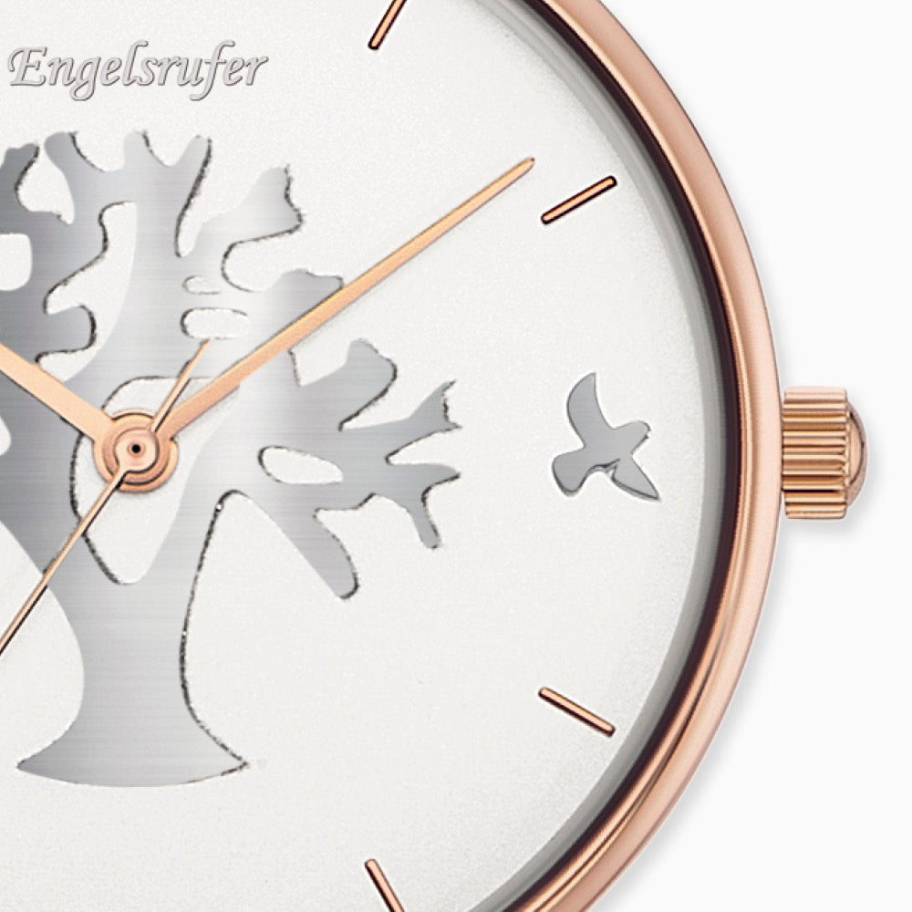 Engelsrufer Lebensbaum orologio bicolor mesh albero vita