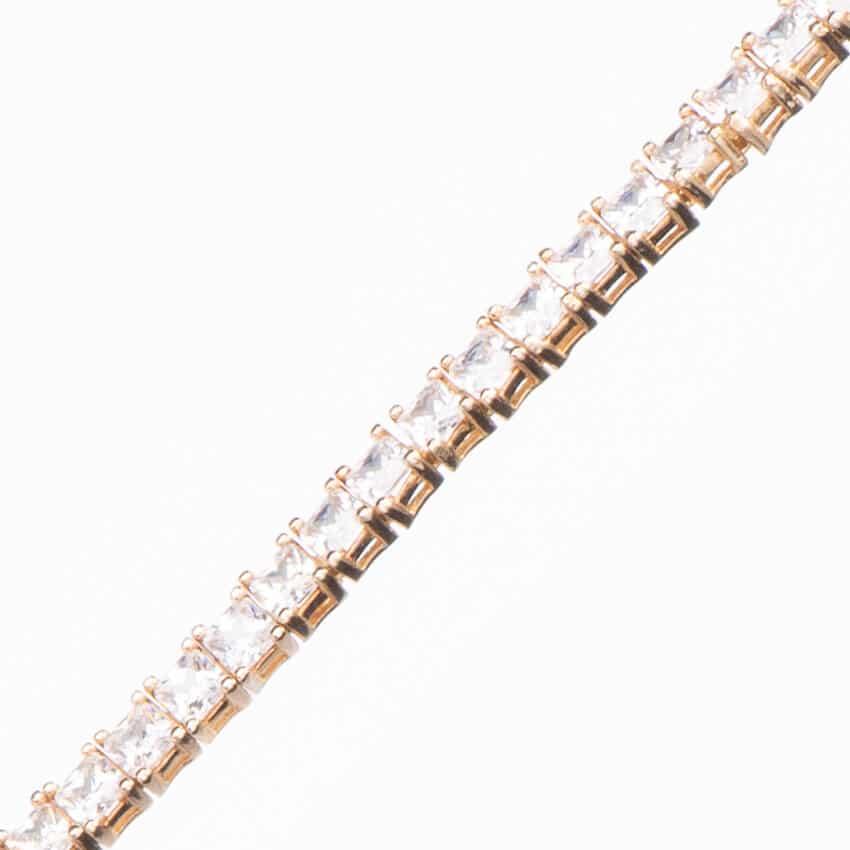 Chic Ad Hoc Bracciali tennis carré bracciale oro zirconi