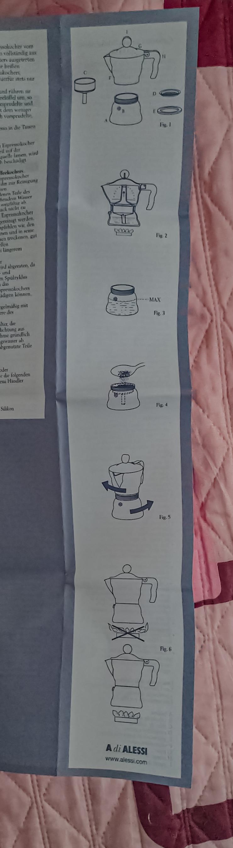 Alessi Moka AAM33/3 Caffettiera 3 Tazze Alluminio
