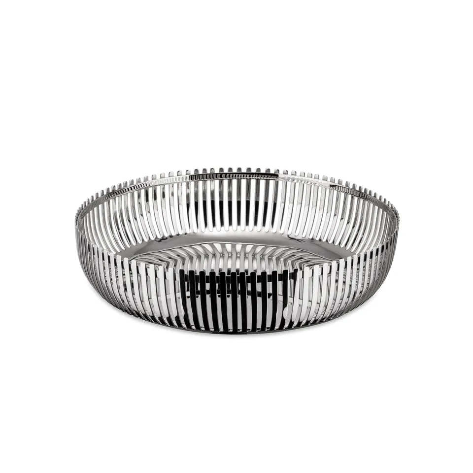 Alessi PCH02/20 Cestino Acciaio Portaoggetti 20 cm Lucido