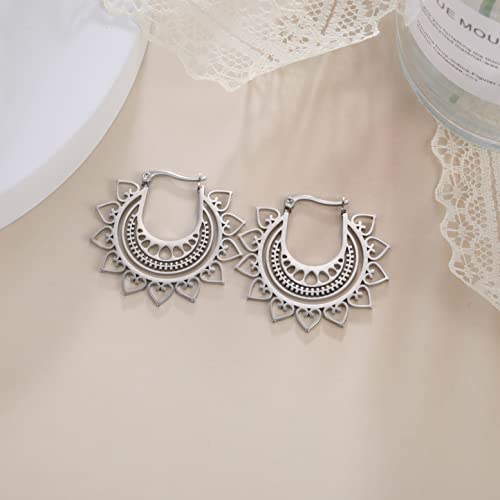 EUEAVAN Earrings orecchini girasole pendenti acciaio
