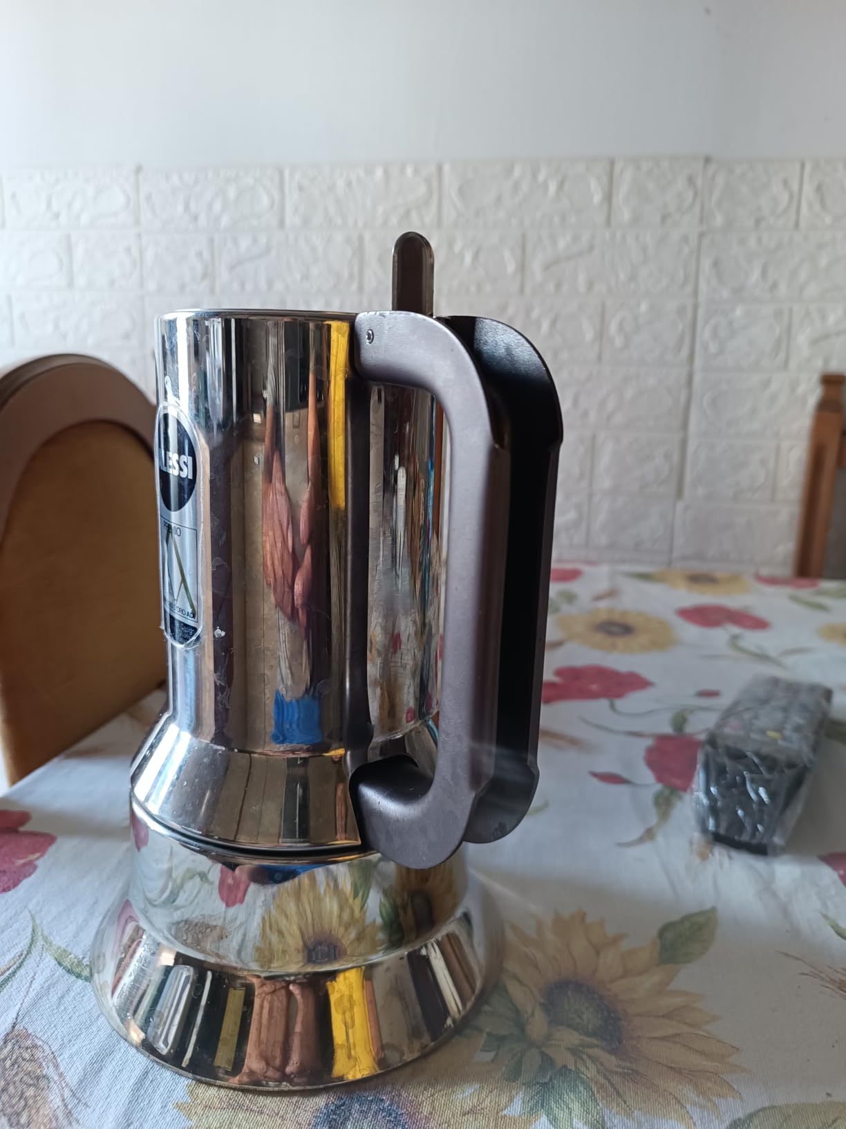 Alessi 9090/3 Caffettiera Acciaio 3 Tazze Induzione